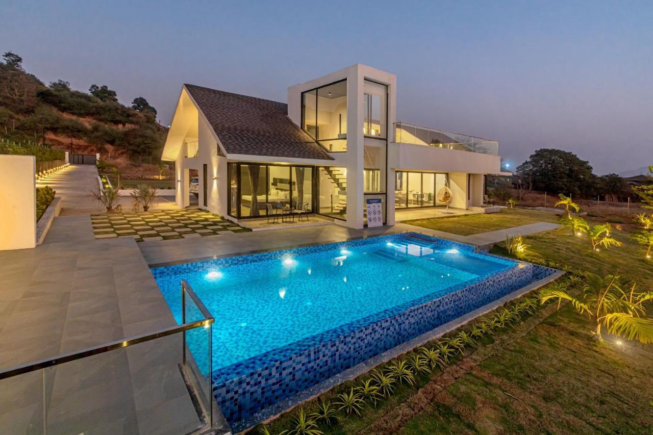 Saffronstays Stargazer, Karjat - Luxury Pool Villa With Lake View Екстериор снимка